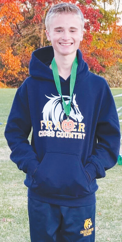  Richards Middle School eighth grader Gavin Soviar took first in the 24th annual Pumpkin Invitational Oct. 23 at Lake Orion High School. 