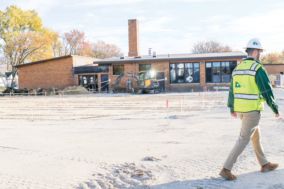  The Berkley School District broke ground on bond construction work Oct. 28 at Pattengill.  