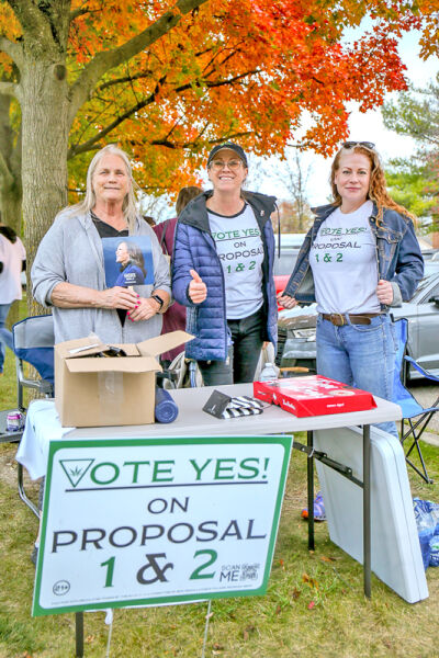  Canvassers in support of Proposals 1 and 2 urged voters to cast a yes vote for cannabis in Lathrup Village. Both proposals failed. 