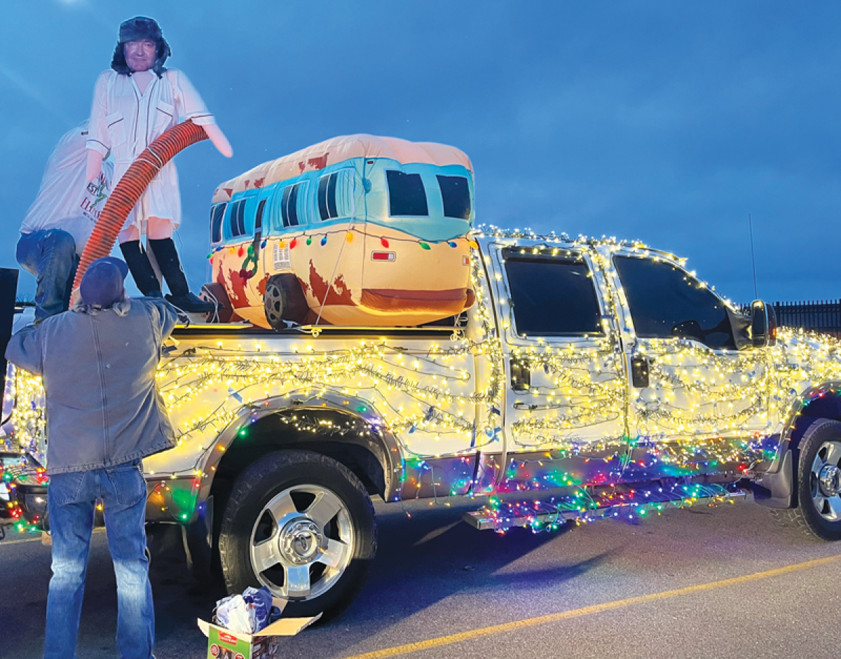  The Cousin Eddie character from the 1989 film “National Lampoon’s Christmas Vacation” has made appearances in the Roseville Holiday Lights on Wheels Parade. 