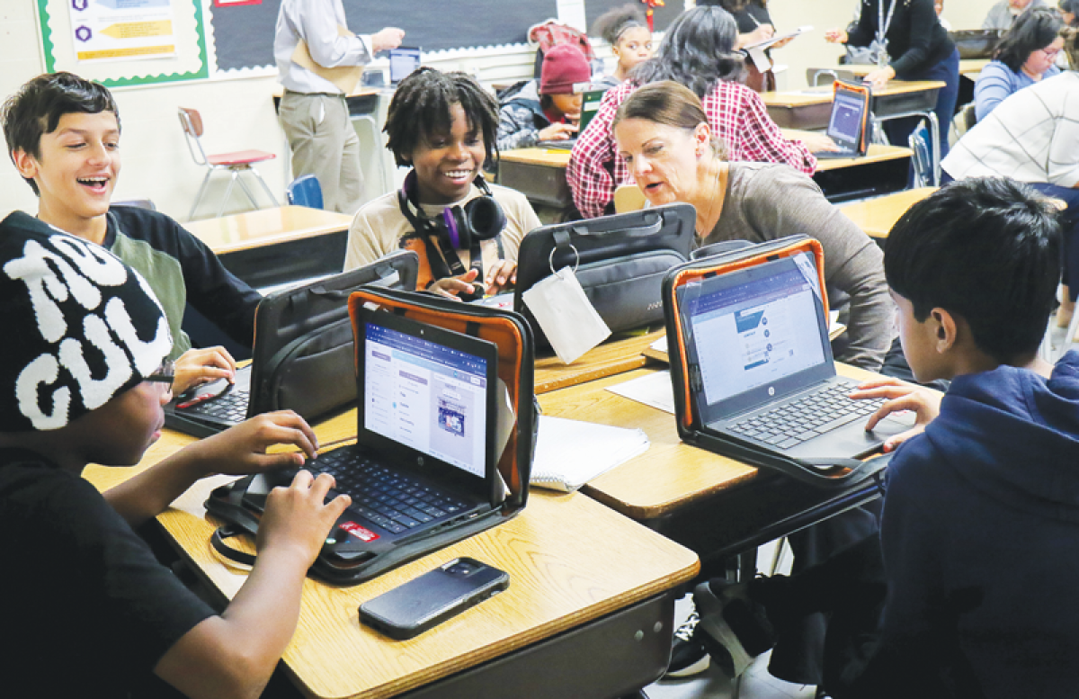  Macomb County Department of Planning and Economic Development marketing and communications team graphic designer Jennifer Valente said this team of students displayed a great use of colors on their campaign.  