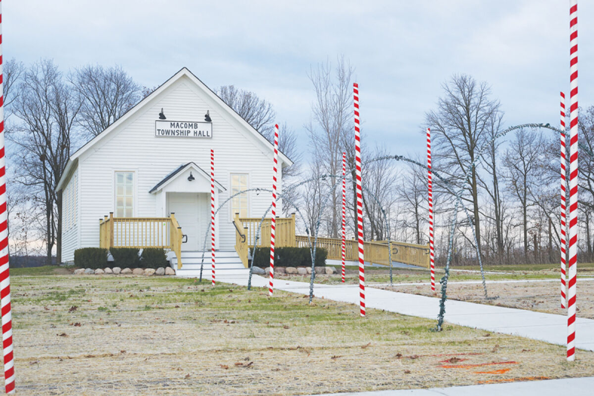  Over a year after being moved, Macomb Township’s 1920s-era Township Hall is approaching a usable state. The current goal is to have the hall decorated and functional enough for the holiday tree lighting and afterglow at 6:30 p.m. on Wednesday, Dec. 6. 