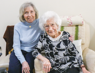  Nina Pilarski, left, will be helping her aunt Rosalie House, right, celebrate her 101st birthday on Dec. 13. “She was an aunt that would do anything for any of us,” Pilarski said.   