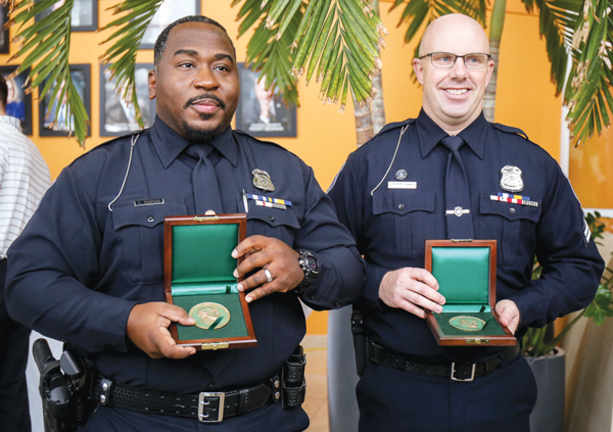  Officer David Chapman and Cpl. Daniel Rose are among only 18 recipients of the  Carnegie Medal of heroism this year. 