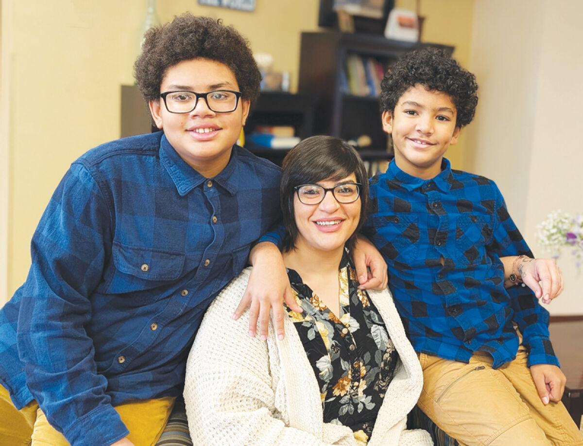  Alyssa Depaolis, 33, and her two sons, Jordan, 13, and Cameron, 10, have been living at Grace Centers of Hope for approximately nine months. The family looks forward to holiday celebrations. 