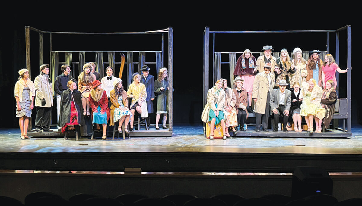  Cast members of the Troy Theatre Ensemble’s production of “White Christmas” are preparing for their upcoming performances at Troy High School. 