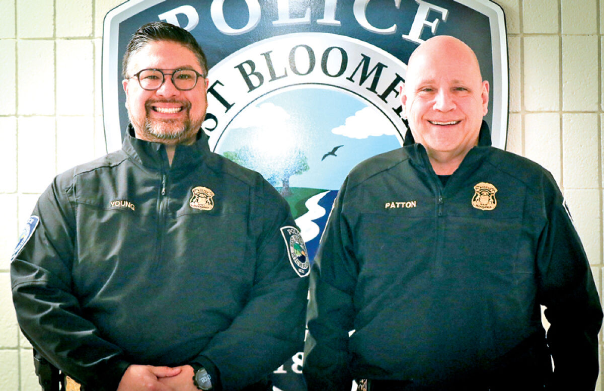  Pictured is West Bloomfield Police Department Deputy Chief Dale Young, left, and West Bloomfield Police Department Chief Michael Patton. Patton said that he is “really pleased” that Young has been appointed to succeed him. 