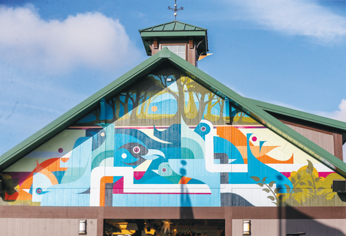  The Walter E. Sundquist Pavilion in Riley Park was selected as one of the sites for the Detroit Institute of Arts’ Partners in Public Art community mural project. Muralist Rick Malt completed the project earlier this year. 