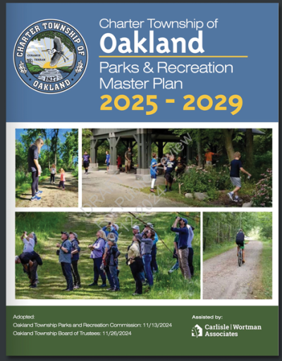  Oakland Township residents can review the township’s proposed Parks, Recreation and  Land Preservation Master Plan, which is available online. 