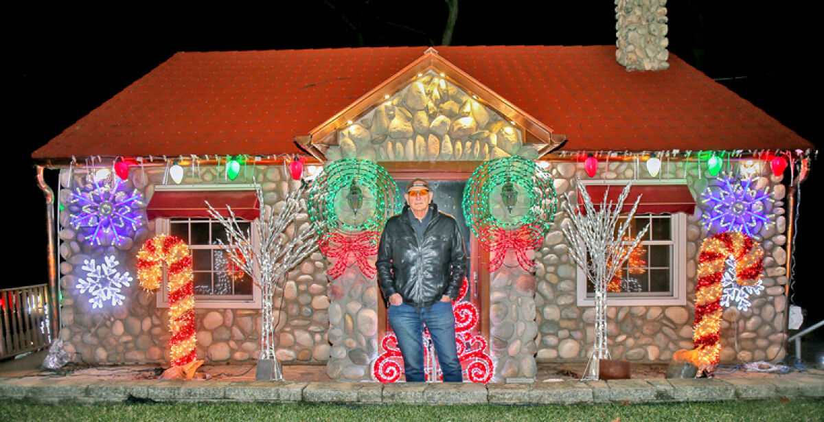  John Karakian’s residence, 2450 Shawood St. in Novi, is decked out for Christmas as a way to commemorate the birth of Jesus. The lights will remain on throughout the month of January. 