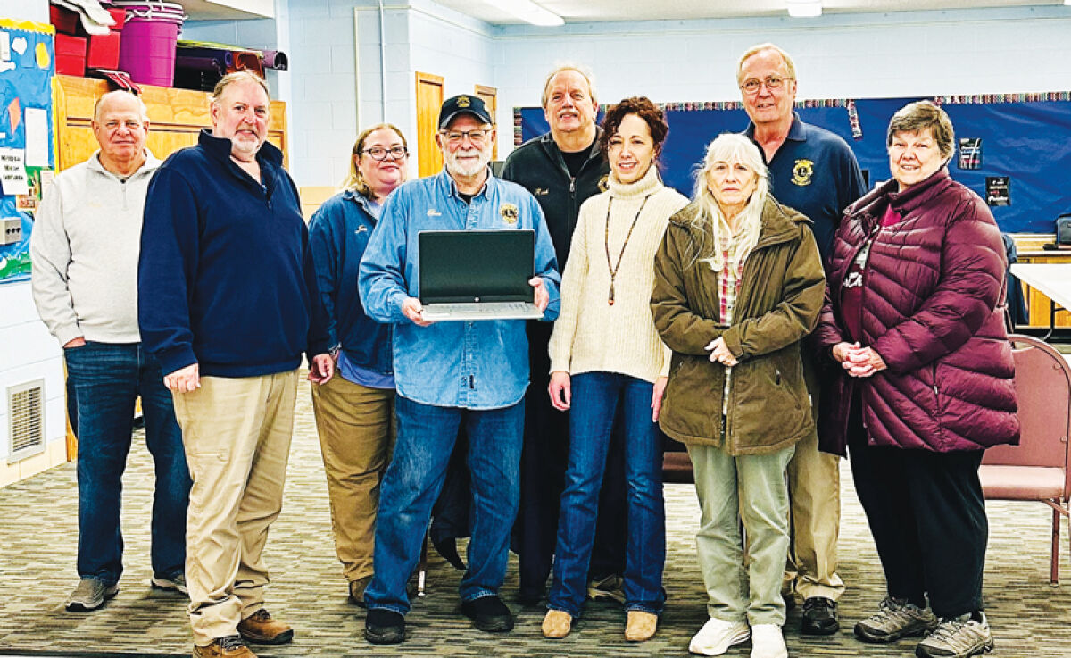  The Clawson Lions Club donated eight brand-new HP Chromebooks for the AARP Older Adults Technology Services program at the Clawson Senior Center. 