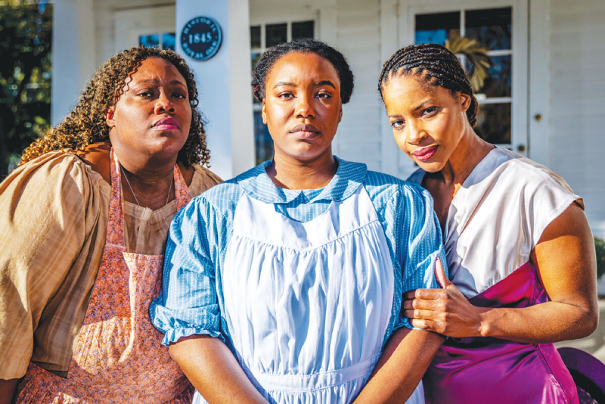  Ryan Kayla as Sofia, Kaela Green as Celie, and Terri Manning as Shug will be performing in the Stagecrafters production of “The Color Purple” Jan. 10-26 at the Baldwin Theatre, 415 S. Lafayette Ave. 