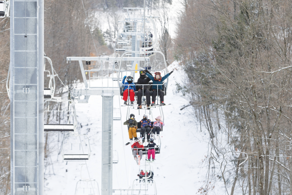  The Highlands at Harbor Springs unveiled its  newest lift — the Interconnect triple. 