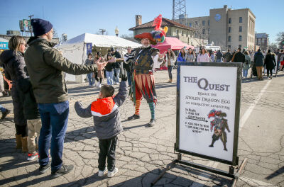  Attendees of the Winter Blast can go on a quest to find a stolen dragon egg at the 2025 Winter Blast. Last year, Master of the Quest Richard Smith prepared families for the journey.  