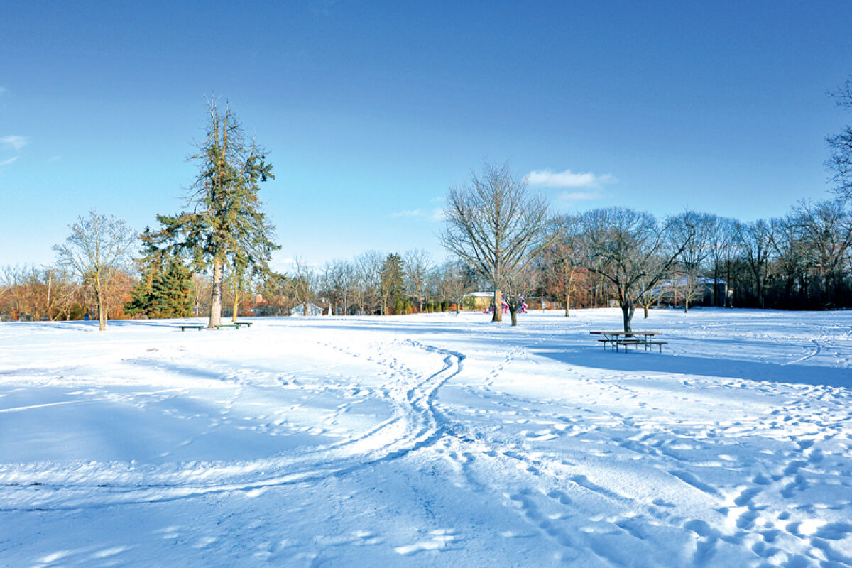  Blanketed in snow Jan. 14, Pine Lake Park will see improvements to its playscape later this year. It’s one of many quality-of-life projects in the works in West Bloomfield Township, backed by a bond that residents approved in 2024. 