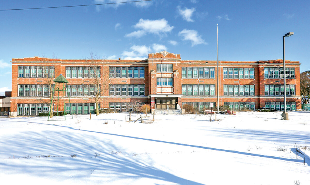  A view of Roosevelt Elementary on a snowy day Jan. 14. An advocacy group for preserving the historic building will speak to the community at the West Bloomfield Township Public Library at 6:30 p.m. Jan. 22. The school district maintains that the building is too dangerous to try and repurpose, and the land is too important to sell. 