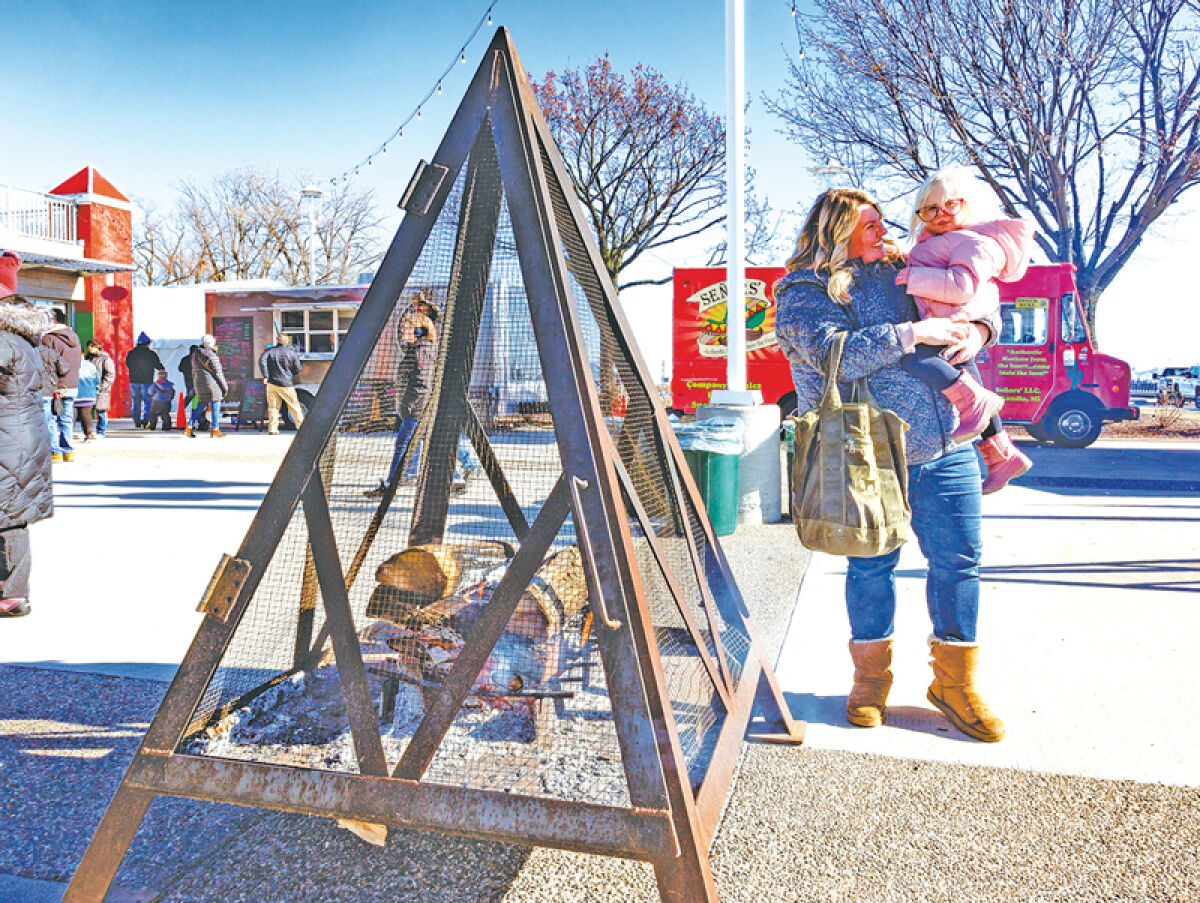  A photo from 2023 shows eventgoers enjoying the Aqua Freeze Festival. 