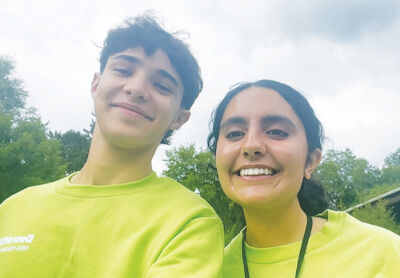  Kai Mastrangel Sood, left, and Saanvi Saxena took the initiative to start their own newsletter. The “Little India of Michigan Newsletter” was founded in 2023. 