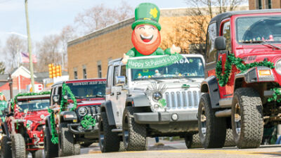  The 2024 Royal Oak St. Patrick’s Day parade featured decorated Jeeps. 